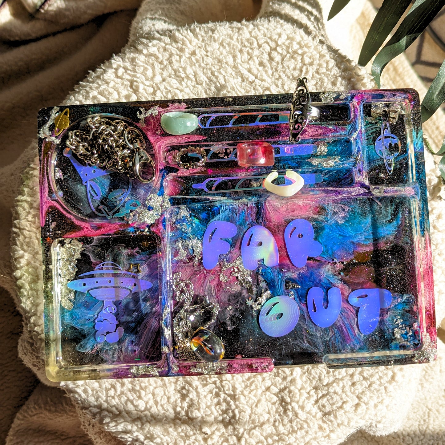 Galaxy Sectioned Decorative Tray