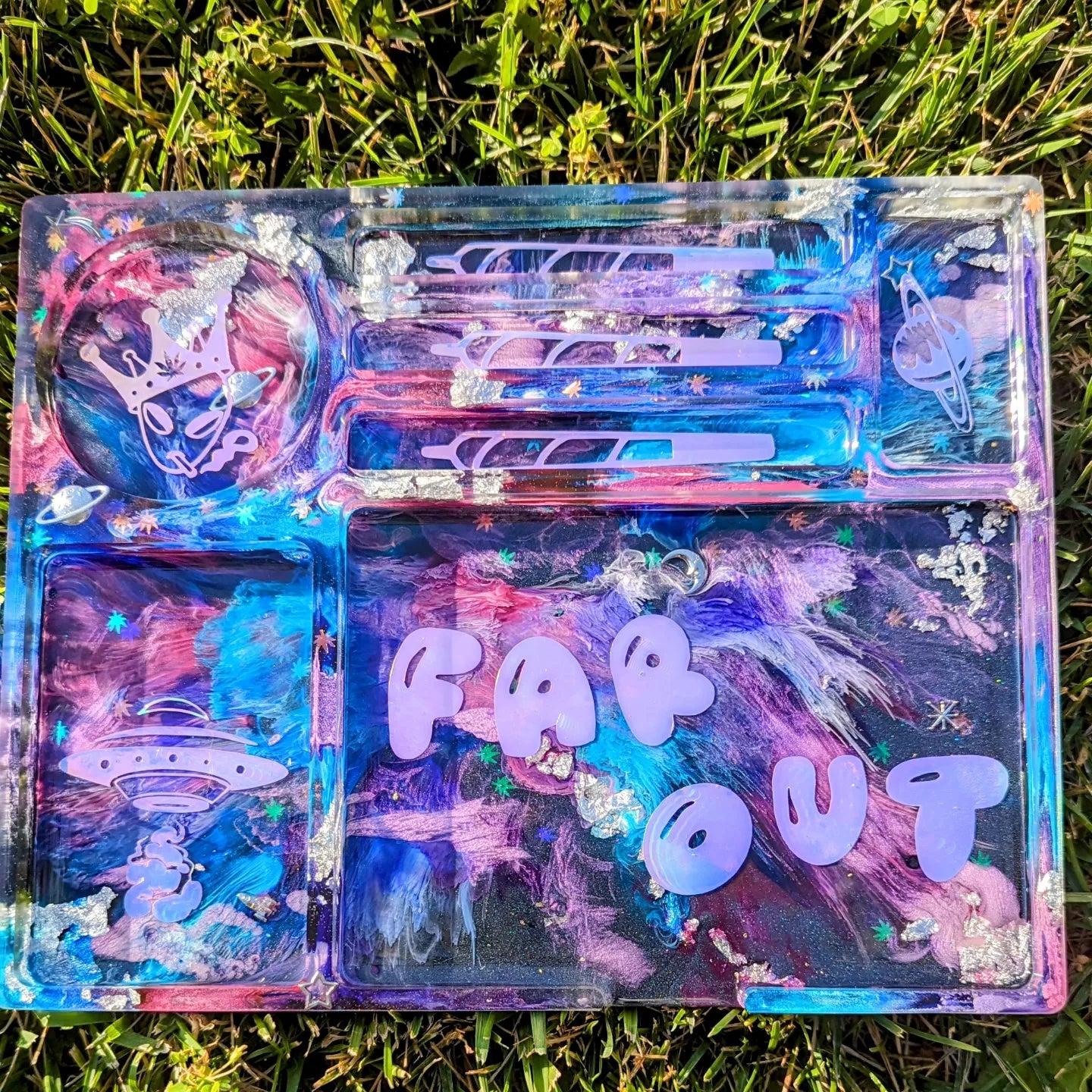 Galaxy Sectioned Decorative Tray