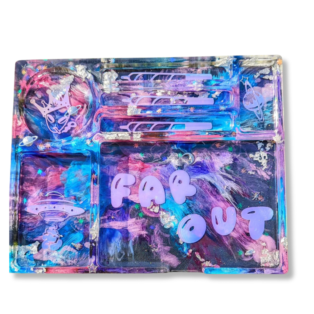 Galaxy Sectioned Decorative Tray