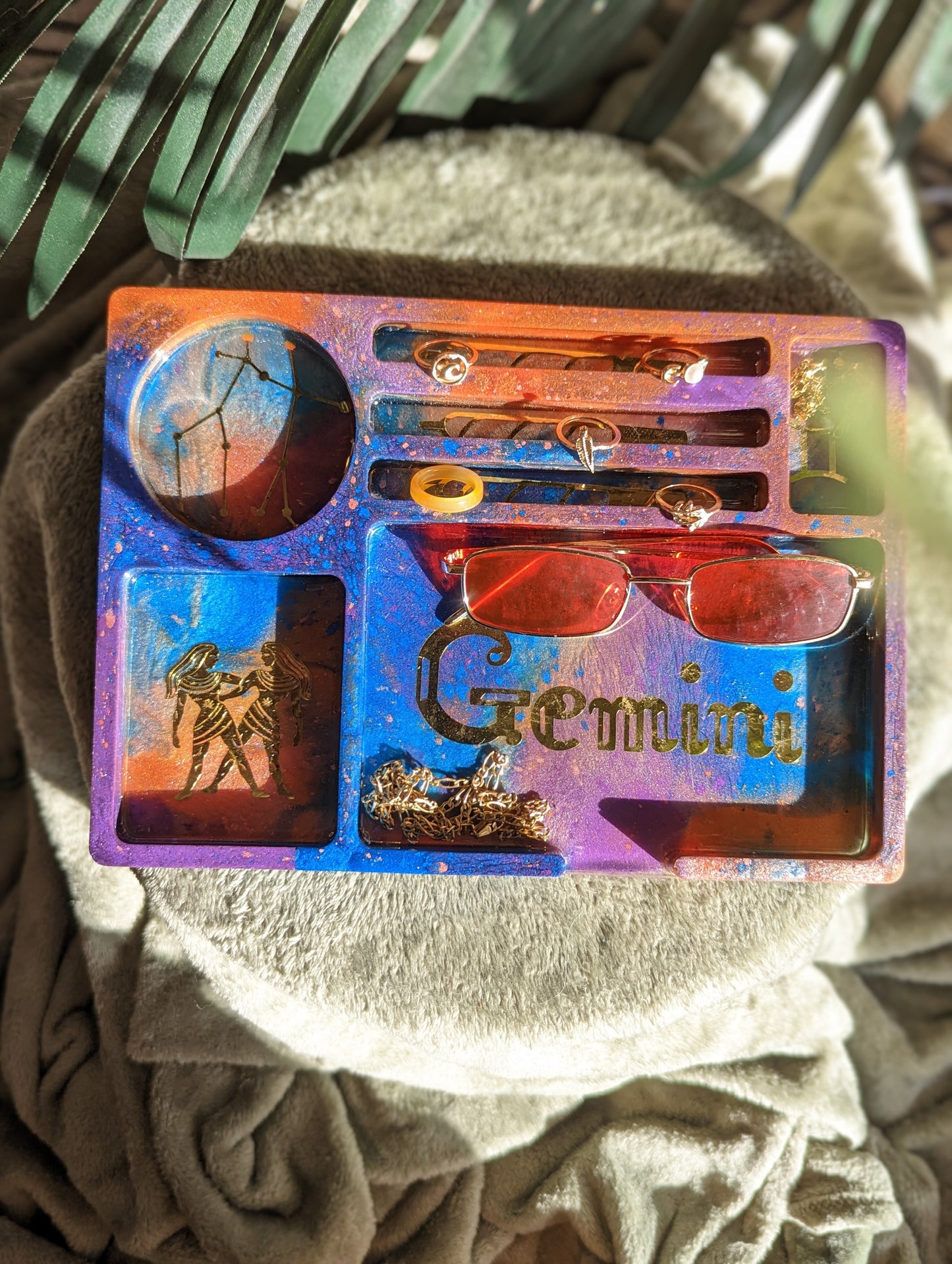 Zodiac Sectioned Decorative Tray