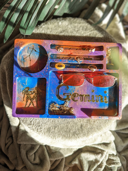 Zodiac Sectioned Decorative Tray