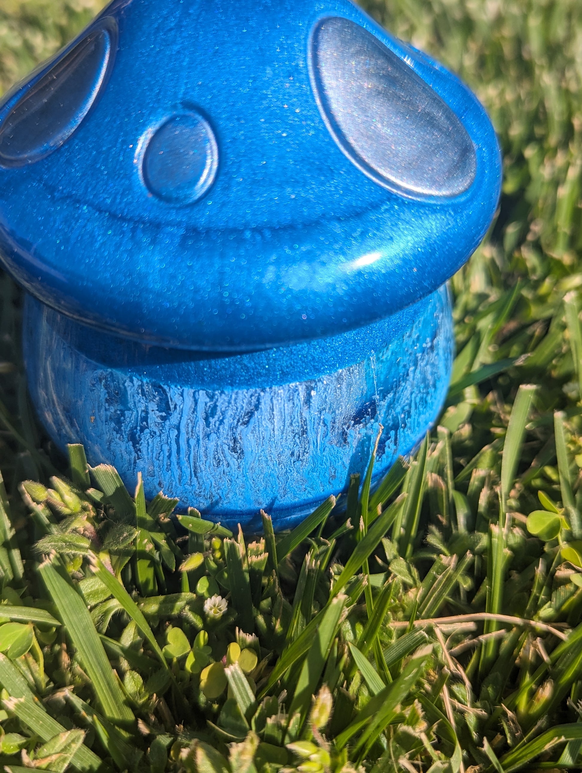 blue stash jar