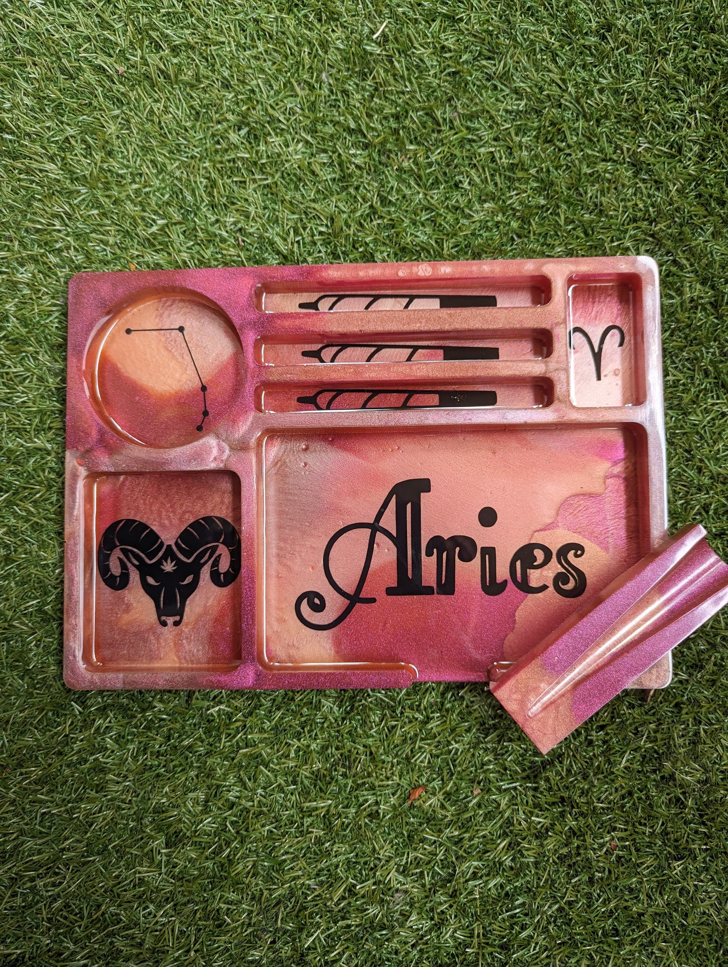 Zodiac Aries Custom Rolling Tray